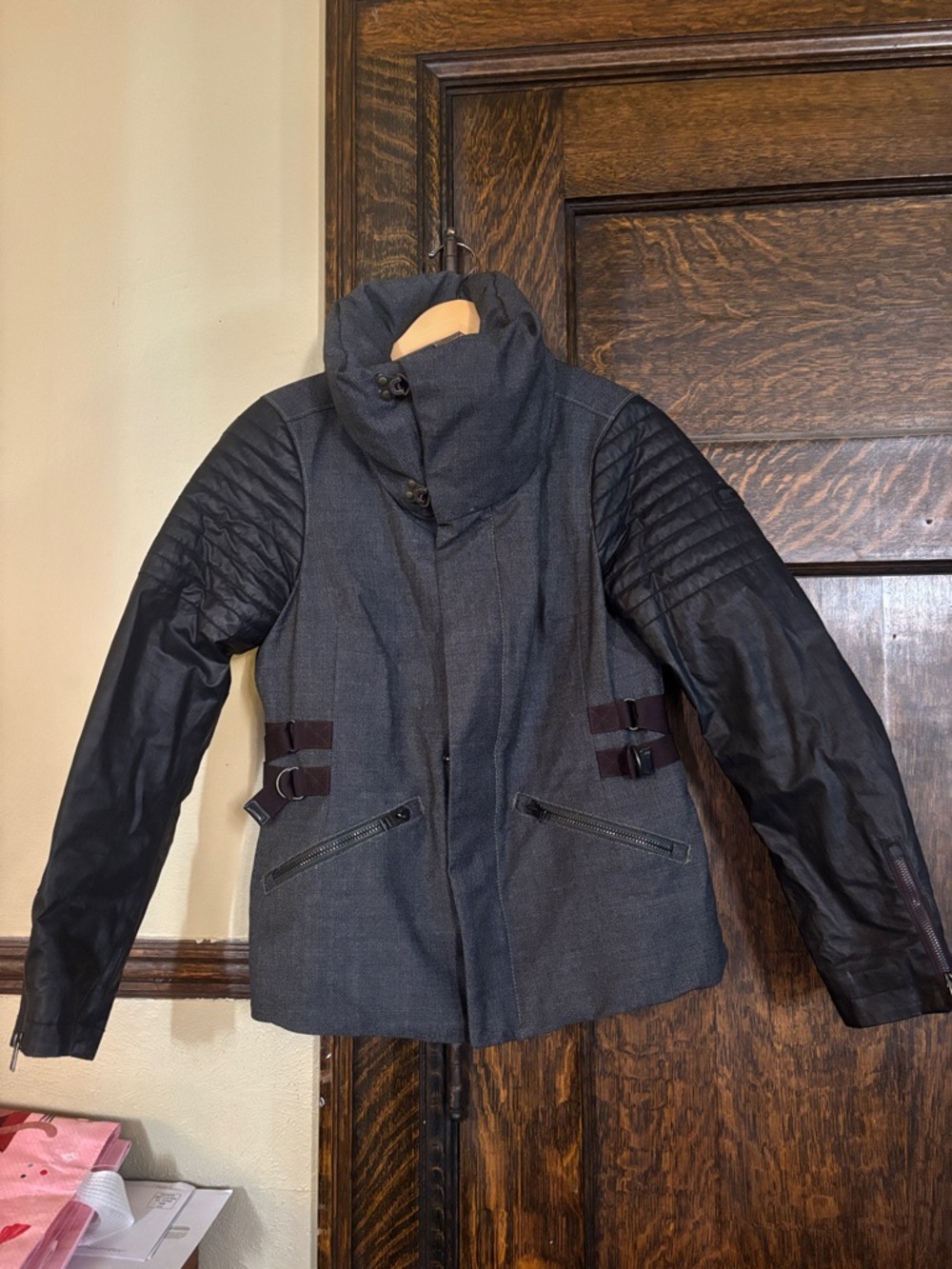 Sorel Joan of Arctic Wool Down Jacket Full Zip Collared Coat Women's Size Medium